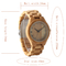 Natural Wooden Quartz Watch , Auto Date Miyota Quartz Watch Portable Handcrafted