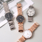 Big Roman Japan PC21S Alloy Quartz Watches With Stainless Steel Solid Band