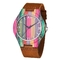 Shenzhen factory OEM hand men's wooden watch for men colorful wood band