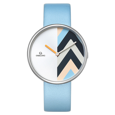 Montres-bracelet imperméables occasionnelles de bracelet en cuir de montre de mode des femmes de mouvement de quartz