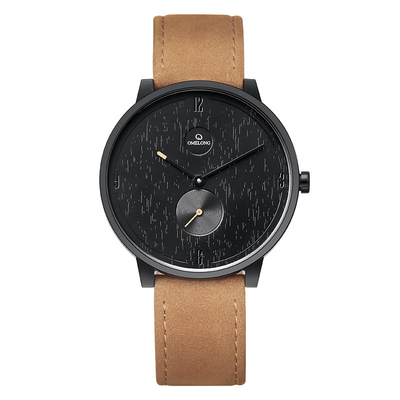 Le cas de SS316L conçoivent les montres en fonction du client 3ATM pour imperméabiliser la montre en cuir véritable de quartz