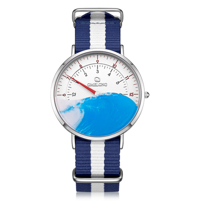 Montre-bracelet 3ATM d'acier inoxydable de montre du quartz des hommes de luxe imperméabiliser
