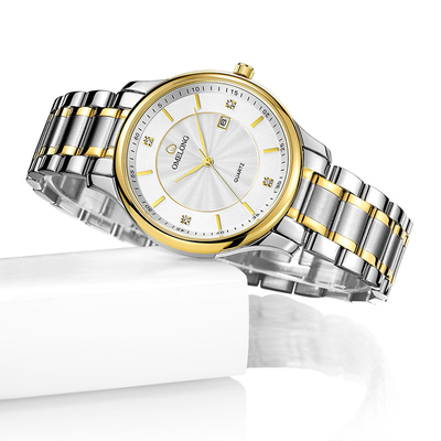 Certificat de la montre-bracelet BSCI des affaires de l'alliage 3ATM de quartz des hommes imperméables de montre