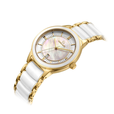 Les femmes façonnent à montre de quartz d'acier inoxydable Madame imperméable Analog Watch de poignet d'affaires d'OEM